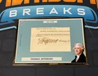 2022 Bowman Transcendent Thomas Jefferson Oversized Cut Signature Auto 1/1