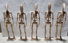 Star Wars 2012 Trade Federation MTT BATTLE DROID Action Figures - Lot Of 5 Parts
