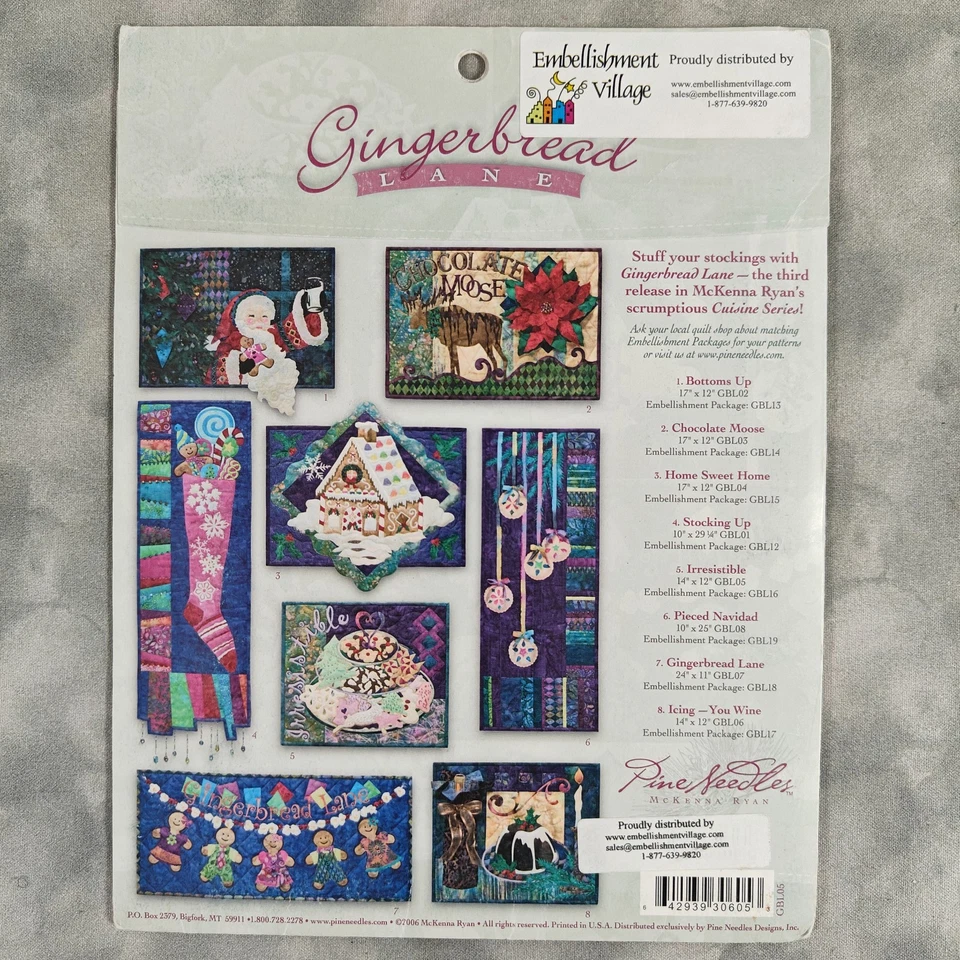 McKenna Ryan Gingerbread Lane IRRESISTIBLE Quilt Pattern 14x12 GLB06 - Image 3 of 3