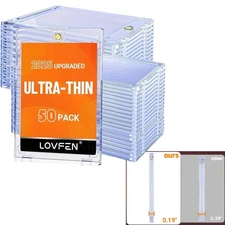 Ultra-thin One Touch Magnetic Card Holder Holds 25/50/100/200/400 35PT Cards