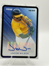 2025 Pulse Baseball Jacob Wilson Auto Purple/49 Oakland A’s Authentic