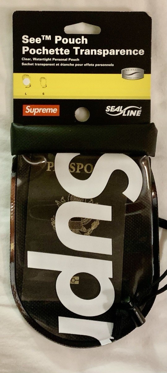 Supreme X SealLine See Pouch Pouchette Transparence - Large Black