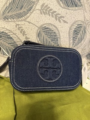 Tory Burch ハーパーミニ 折財布 ロイヤルネイビー TORY BURCH（トリーバーチ） 財布 レザー カーター ロゴ マイクロ