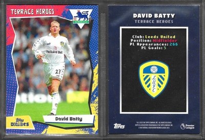 Topps Decades 1990s 2025 David Batty Leeds United Terrace Heroes Card