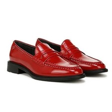 Franco Sarto Eden Stud Loafers Red Size 9 Penny Loafer Studded Slip On Flats NIB