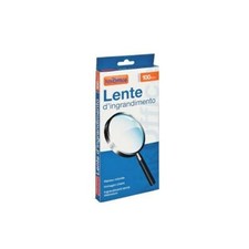 Lente Ingrandimento 100mm in Vetro Manico Rotondo e Contorno Metallo Nikoffice