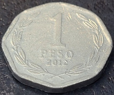 2012 CHILE 1 PESO KM# 231 US SELLER COMBINED SHIPPING REFUND