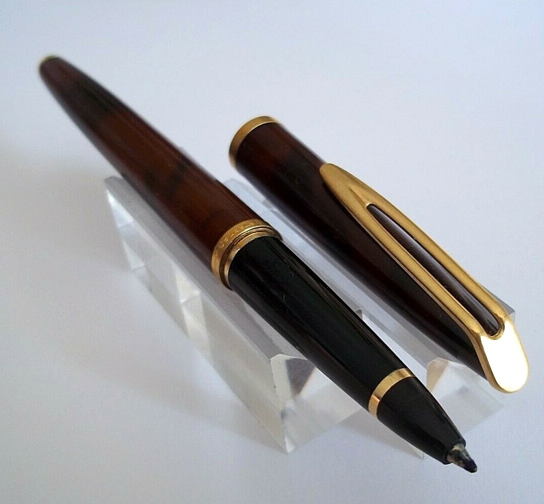 Stylo Waterman CF En Laque Automnale - Bille/roller, Recharge Neuve Incluse, Occasion Mythique