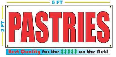 SUPERSIGNS 2x5 PASTRIES BANNER Sign NEW Larger Size Best Quality for the $$$