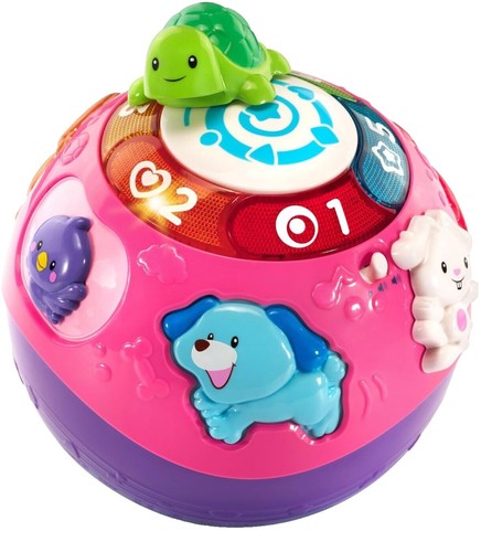 VTech Wiggle and Crawl Ball, Purple 6.5