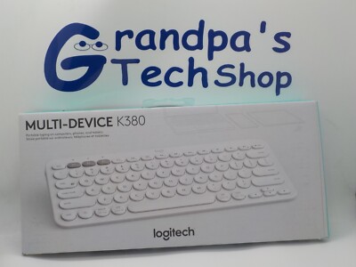 New Logitech K380 Wireless Multi-Device Keyboard for Windows (White)