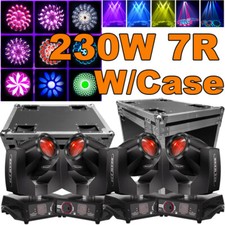 4X 230W 7R Beam Moving Head Light DMX 16Prism Sharpy Stage Light w/Flight Case