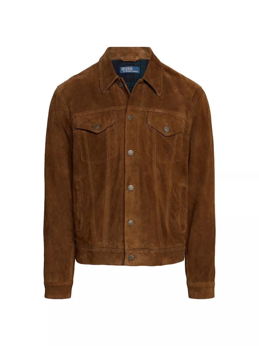NWT Polo Ralph Lauren Luxe Suede Trucker Denim-Style Jacket NWT Polo Ralph Lauren Luxe Suede Trucker Denim-Style Jacket