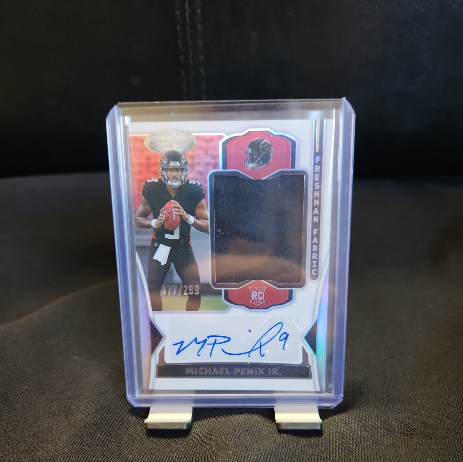 2024 Panini Certified Freshman Fabric Signatures #FMS-MPJ Michael Penix Jr /299