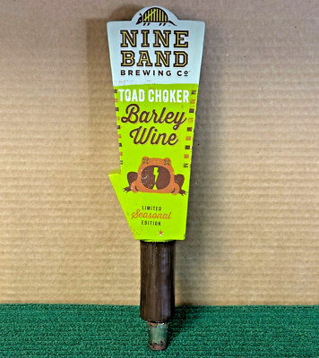 Super RARE! Obsolete ~ NINE BAND BREWING 12'' craft beer tap handle ~ TEXAS