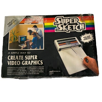 Super Sketch Model G2100 For Commodore 64 C64 Computer Untested  **READ** As/Is