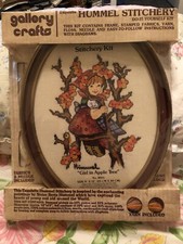 Hummel Stitchery Kit Girl in Apple Tree Embroidery Vintage 1976