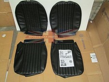 New Front Seat Covers Upholstery Mgb 1970-72 Factory Made In Uk Pleated Black New Front Seat Covers Upholstery Mgb 1970-72 Factory Made In Uk Pleated Black
