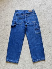 Vintage 90s Solo Jeans Baggy Wide Leg Carpenter 34x31 Rare Hip Hop