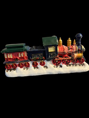 Vintage Holiday Time Victorian Train Pre-owned 11861 Resin Hand Painted