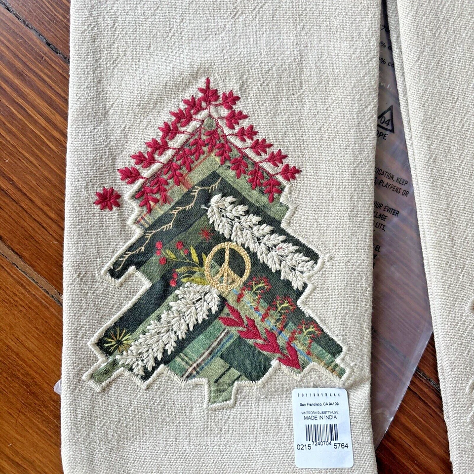 Cerámica granero toalla mano cocina baño vacaciones Navidad Disney cena fiesta SET 2 Foto 2 de 4