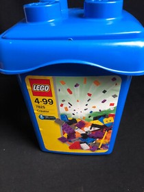 LEGO 7825 Lego Storage Bin Blue Box with Lid Lego Box Empty Box Only!!!