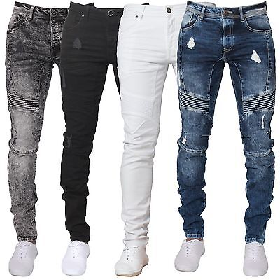 skinny ripped biker jeans