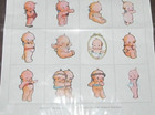 Merrimack Cutie Pixies 16 Stickers Ephemera Hong Kong NY Wet Stick On NEW — photo 5