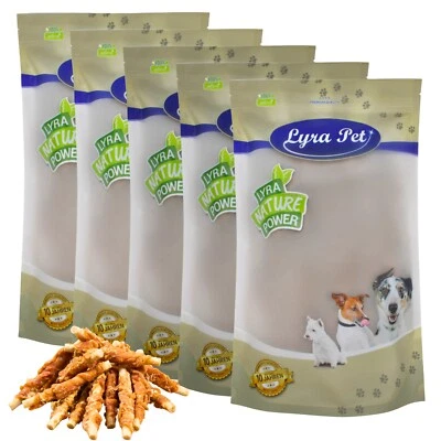 5 kg Kaustange mit Hühnerbrust Kausnack Kauartikel Hundefutter fettarm Lyra Pet®