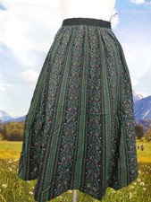 Trachtenrock Original Alpen Baumwolle schwarz herrliche Trachten Rock Gr.38