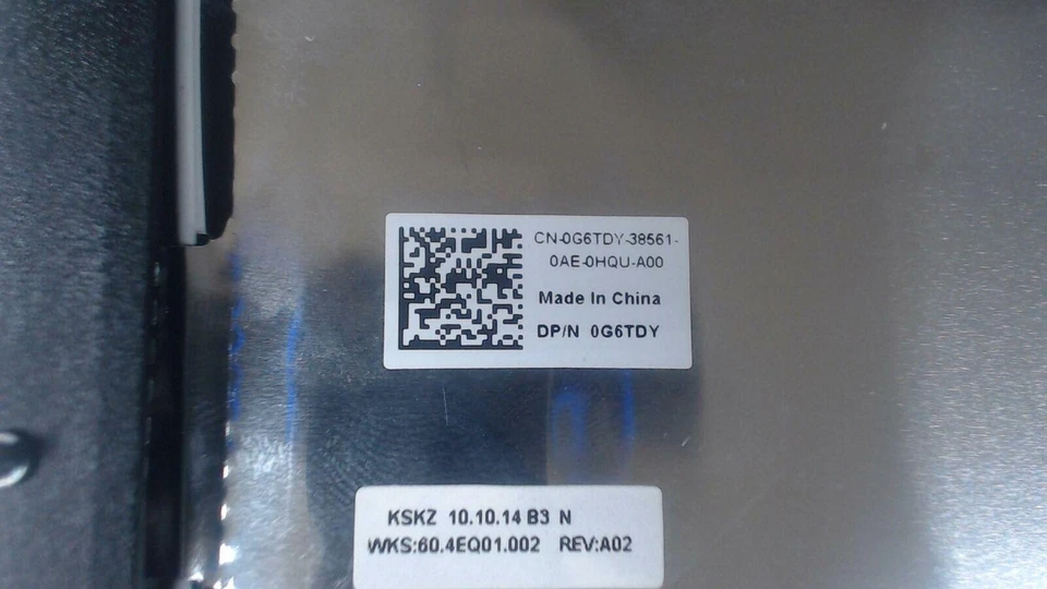 Original Dell Latitude E5510 - Tapa de cubierta LCD de 15,6" con cables y bisel - 0G6TDY Foto 3 de 3