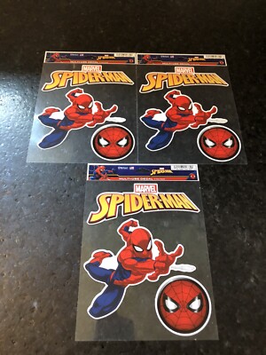 lot of 3 Marvel 3 pack Multi Use Decals Spider Man