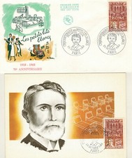 1968-Carte maximum + enveloppe 1°Jour**/Petits lits blancs-Opéra Garnier-Yv.1575