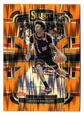 2023-24 Julian Phillips Panini Select Concourse Orange Flash Prizm