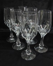 6 x Sherry Glass Nachtmann Isabella Crystal Glass Diamond Cut Set of 6
