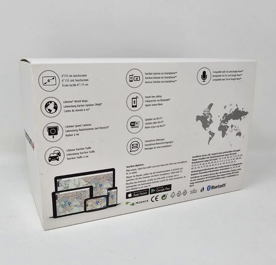 TomTom GO 620 6 Zoll Weltkarte PKW Navigation GPS Lifetime TMC HD-Traffic EU - Bild 2 von 2
