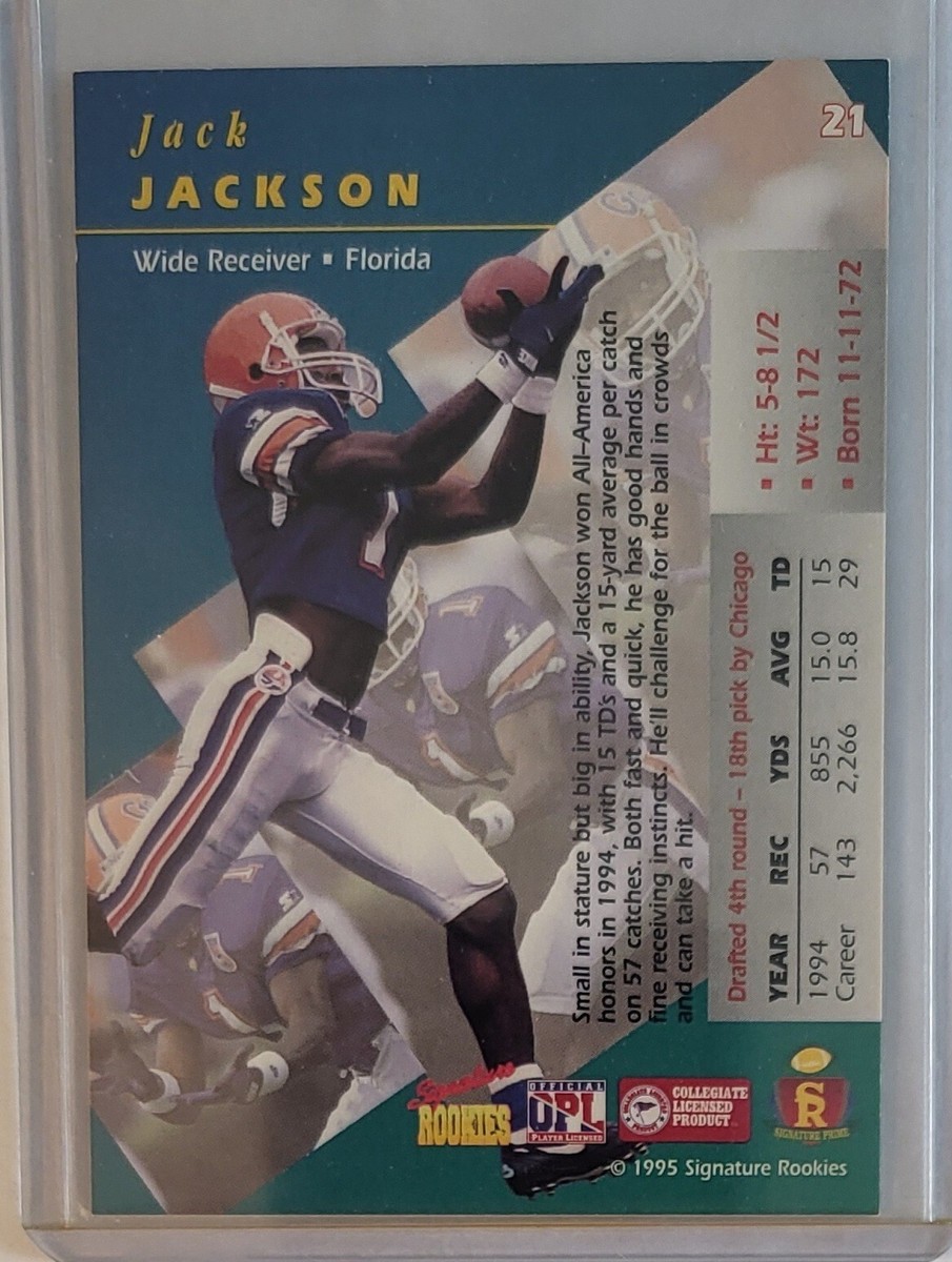1995 Signature Rookies Prime #21 Jack Jackson Florida Gators