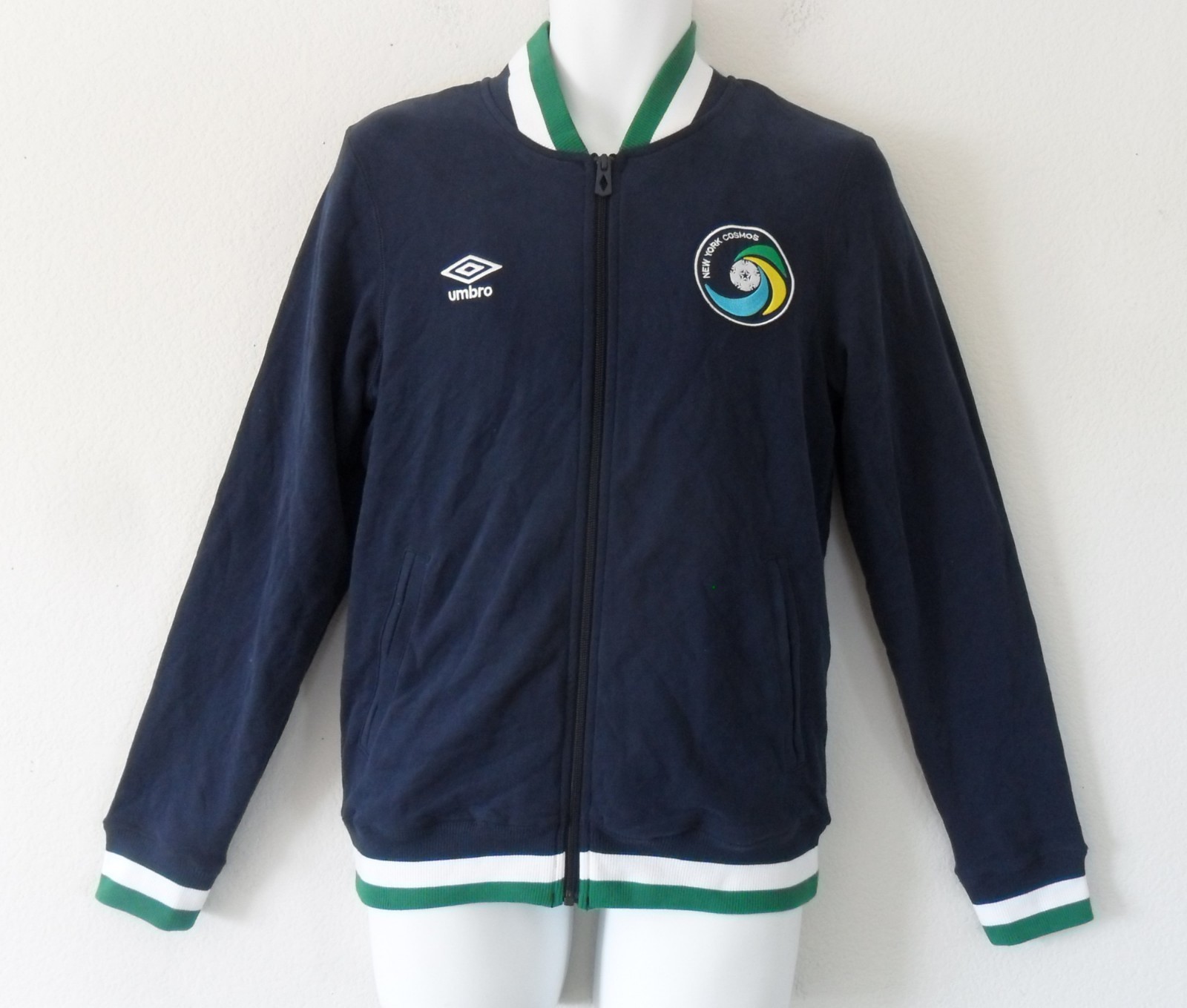 Umbro NY COSMOS RAMSEY BOMBER Jacket Varsity Track jersey-sweat shirt Size S NWT image 2