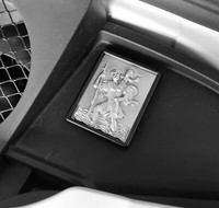 Gerahmter Metall Christophorus Emblem Christopherus 7 Cm Plakette Selbstklebend
