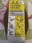 Vintage TRAUM Genuine Leather Patches Brown Suede Finish Cowhide No 15 1 Pair — photo 1