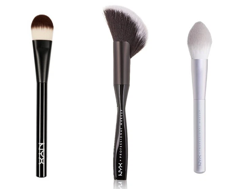 LOT OF 3 NEW NYX & eBay | Face PROFESSIONAL Brush/DR21/12 MAKEUP Body