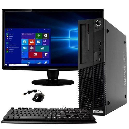 LENOVO Desktop Computer PC i7 up to 32GB RAM 4TB SSD 24" LCD Windows 10 WIFI - Picture 10 of 13