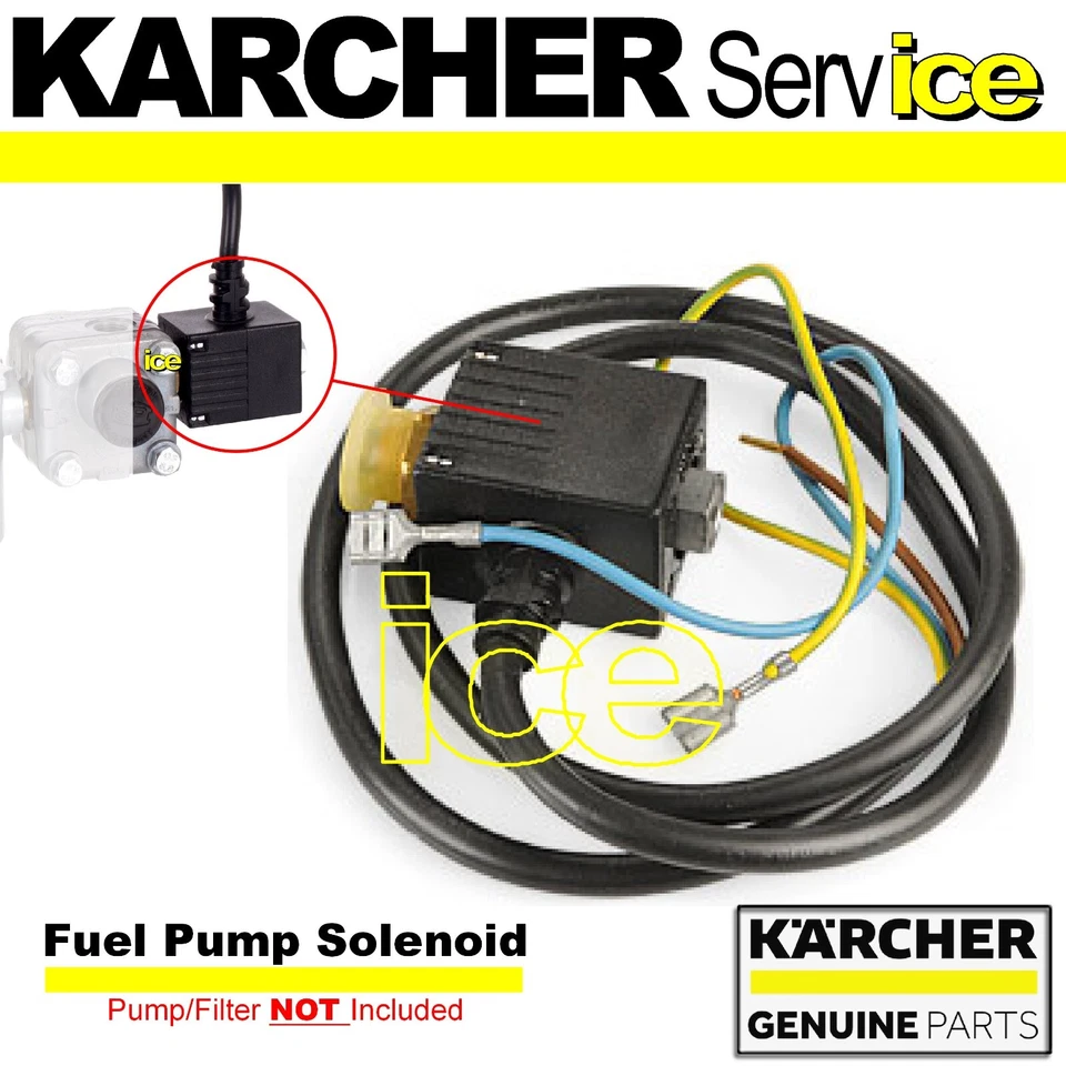 GENUINA BOMBA DE COMBUSTIBLE KARCHER HDS 450 500 501 550 551 Solenoide 240v LAVADORA A REACCIÓN CALIENTE