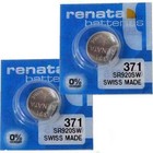 2 Renata 371 SR920SW Batterien Silber 1.55V Uhr SWISS Made EXP 2026 Energie