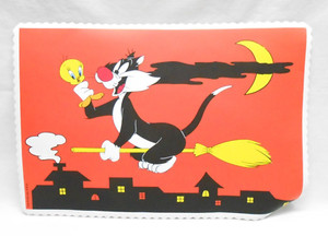 Looney Tunes Vintage Sylvester & Tweety Bird Halloween Placemat Warner Bros 1994