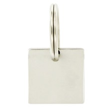 Steel Dog Medal Squaremm 20x20 with Breeze Customizable