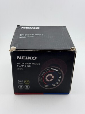 4-1/2'' Flap Disc, Alum Oxide, 80 Grit Tool For Grinder. Pack Of 10 NEIKO