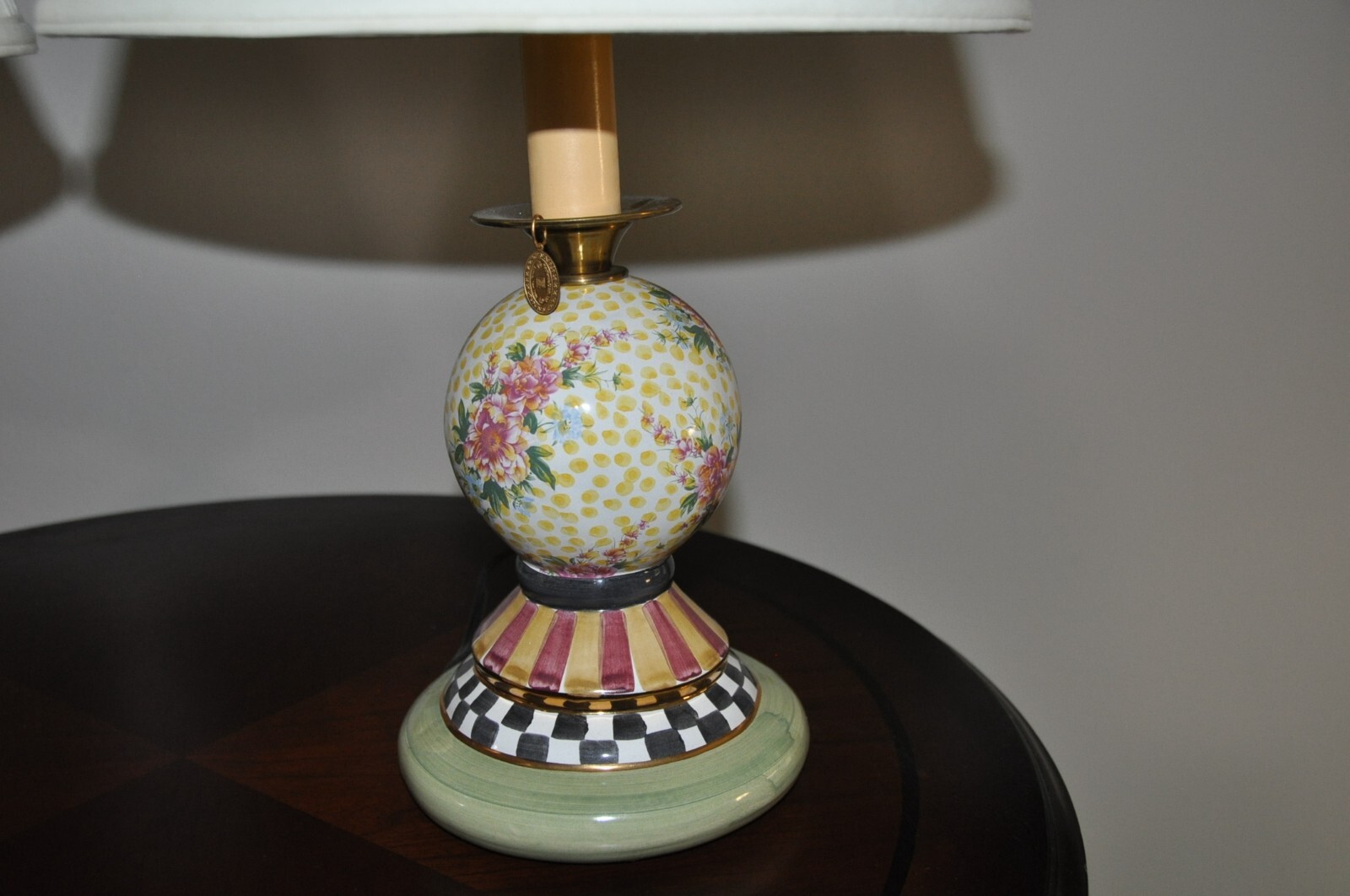 GENUINE MACKENZIE CHILDS LAMPS WITH FINALE AND SHADE MATCHING PAIR eBay