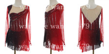 Ice Figure Skating Dress Figure Skating Dress For Competition red dyeing