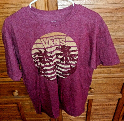 Mens Tshirt Maroon Vans T Shirt Vans VANS CLASSIC Bordeaux Fast